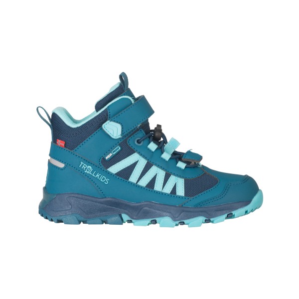 Trollkids - Kid's Tronfjell Hiker Mid - Wanderschuhe Gr 39 blau/türkis von Trollkids