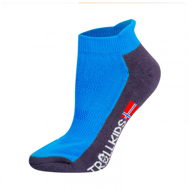 Trollkids - Kids Hiking Low Cut Socks II - Multifunktionssocken Gr 39-42 blau von Trollkids