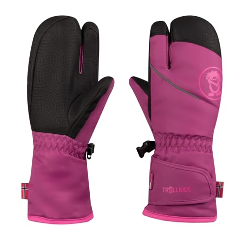 Trollkids Kids Troll 3 Finger Glove 45, Bright Berry von Trollkids