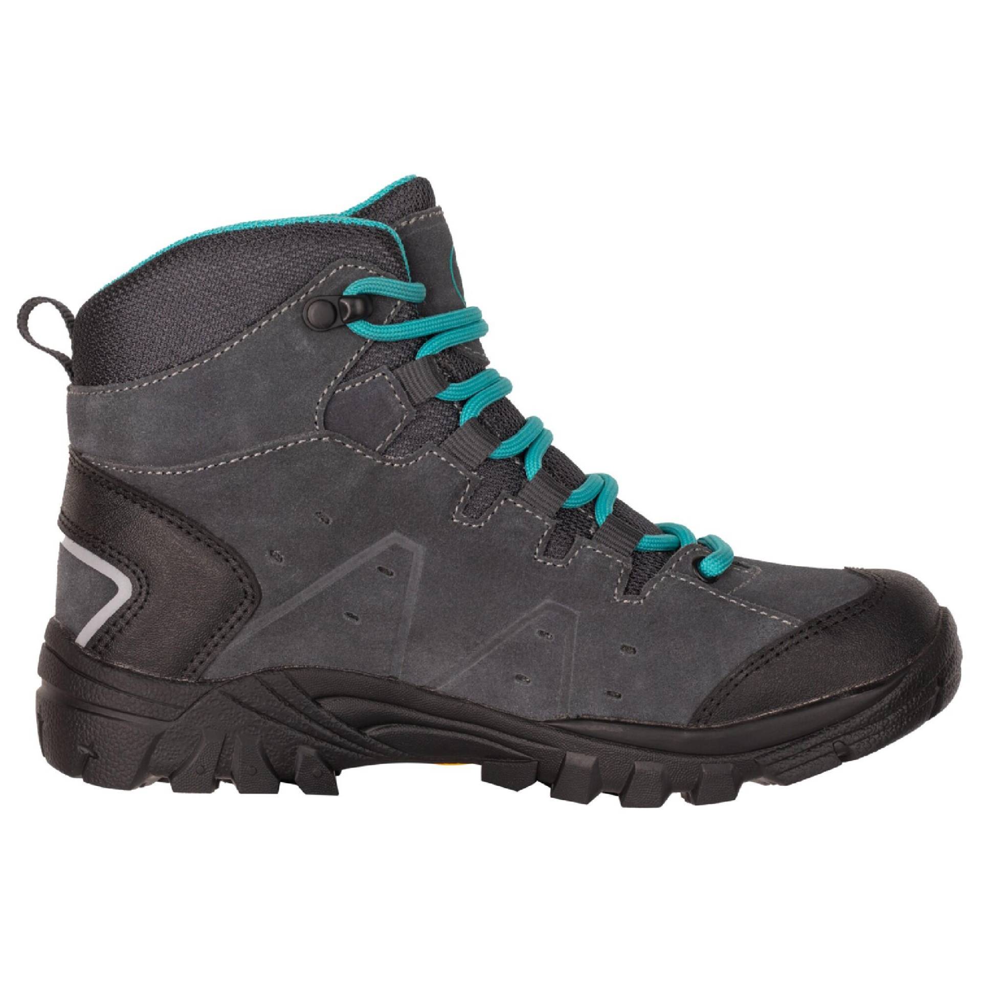 Trollkids Trollsteinen Wanderschuh Kinder Gr. 30-40 wasserdicht grau/türkis von Trollkids