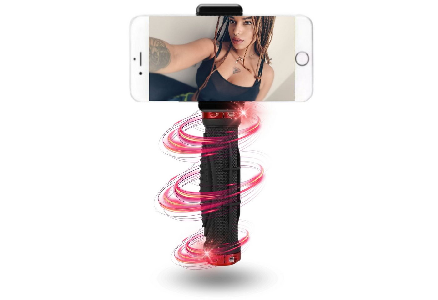 TronicXL Stabilizer Griff für Smartphone iPhone Selfie Stick Kamera Handgriff Selfiestick (Livestreaming, Sport) von TronicXL