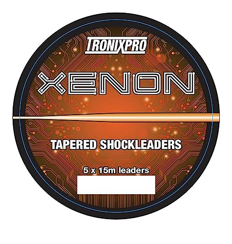Tronixpro Xenon Tapered Leaders Angelvorfachschnur, farblos, 5 x 15m von Tronixpro