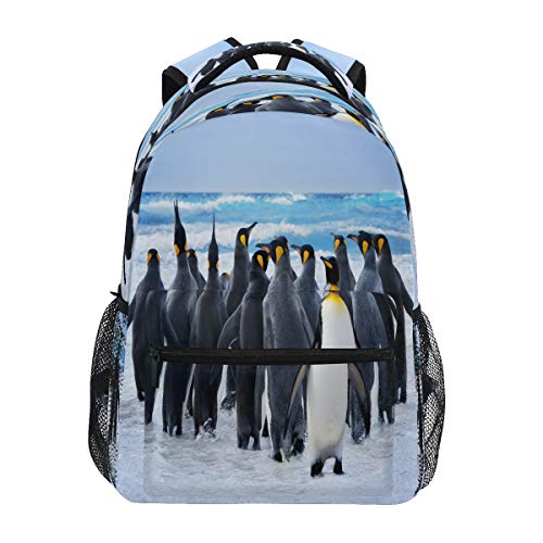 GIGIJY Animal Pinguin Rucksack Schule Büchertasche Reisen Casual Tagesrucksack für Kinder Mädchen Jungen Herren Damen von TropicalLife