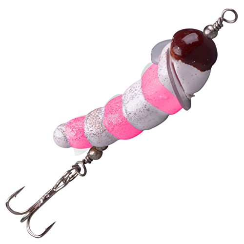 Trout Master Camola 3,5cm 2,5g - Bienenlarven Imitation zum Forellenangeln, Spinnköder für Forellen, Forellenköder, Bienenmade, Farbe:White/Pink Trout Master Camola 3,5cm 2,5g - Bienenlarven Imitation zum Forellenangeln, Spinnköder für Forellen, Forellenköder, Bienenmade, Farbe:White/Pink von Trout Master