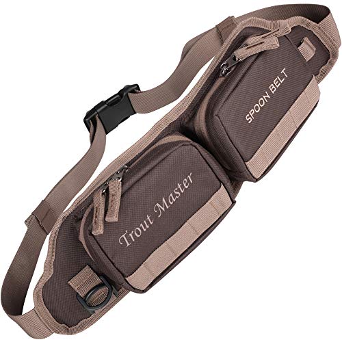 Trout Master Spoon Belt 55-150cm - Kunstködertasche zum Forellenangeln, Spoontasche für Forellenfischen, Gürteltasche für Spoonblinker & Jigs, Angeltasche von Trout Master