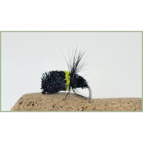 Carp Zig Bugs, gelb und schwarz, 4 pro Pack Größe 6, starke Haken, Karpfen Fly Angeln von Troutflies UK Carp Flies