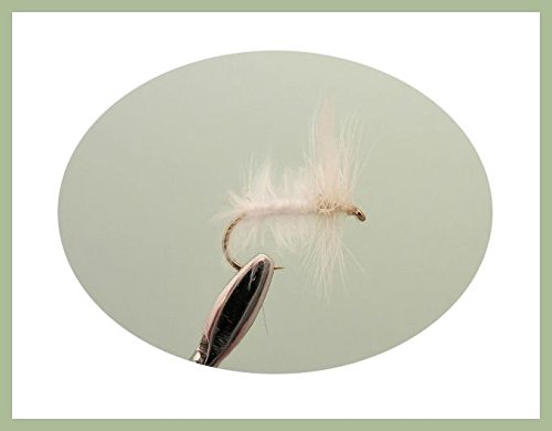 Trockenfliegen zum Forellenangeln, Weiß, gemischt, 6 Stück von Troutflies UK Ltd