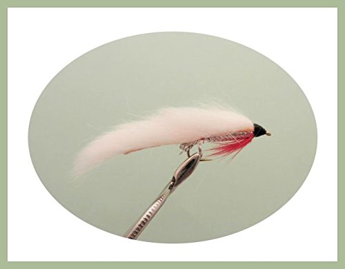 Zonker Forelle Fliegen, 6 Pack, weiß Unweighted, Auswahl von Größen, für Fliegenfischen von Troutflies UK Ltd