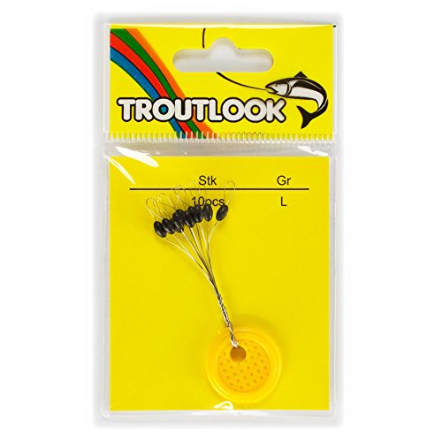Troutlook Forellen Sbirolino Stopper Olive 10 Stück Gr. L von Troutlook
