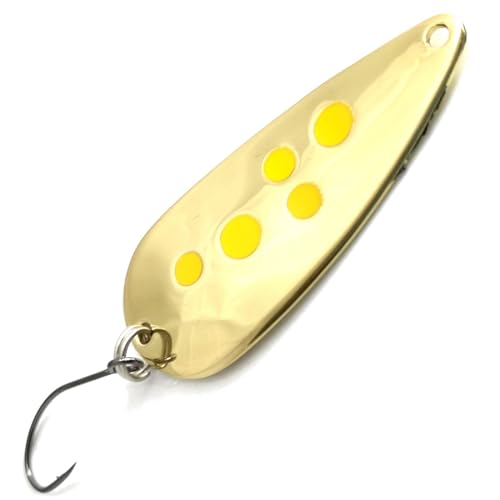 Troutwerk Spoon 5g 4cm - Forellenblinker, Troutwerk Farbe:goldfarben/gelbe Punkte von Troutwerk