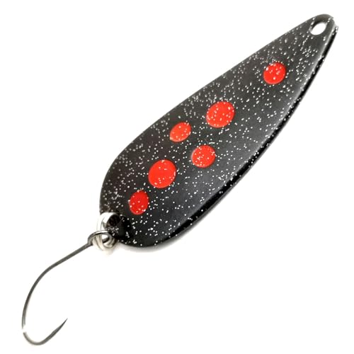 Troutwerk Spoon 5g 4cm - Forellenblinker, Troutwerk Farbe:schwarz/rote Punkte von Troutwerk