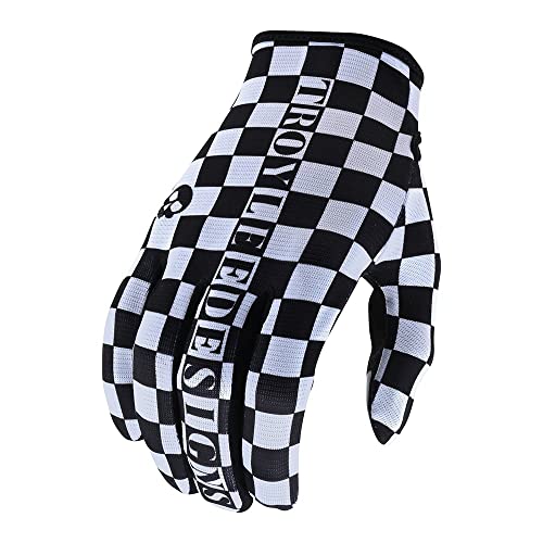 TROY LEE DESIGNS FLOWLINE Glove Checkers White/Black XL von TROY LEE DESIGNS