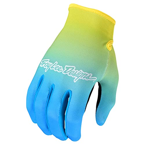 Troy Lee Designs Flowline Faze Motocross Handschuhe (Blue/Yellow,M) von Troy Lee Designs
