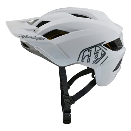 Troy Lee Designs Flowline Mountainbike-Helm für Erwachsene, mit MIPS, Punktweiß, Größe XS / S von Troy Lee Designs