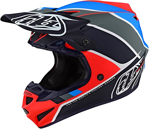 Troy Lee Designs SE4 PA Beta Jugend Motocross Helm (Blue/Orange,L) von Troy Lee Designs