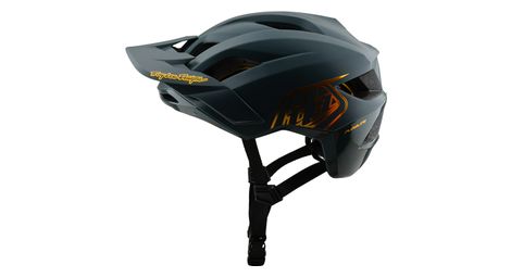 mtb helm troy lee designs flowline mips grau gold von Troy Lee Designs
