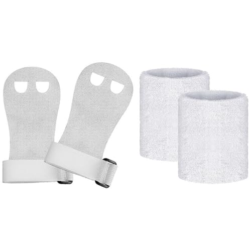 2 Pairs Gymnastics Wristbands for Kids, Sweat-Wicking Breathable Gymnastics Grips for Palm Protection & Wrist Support, Training and Exercise Accessories, M von Trrymbbe