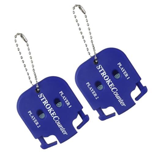 Trrymbbe 2Pcs Golf Counter Clicker, 2 Player Golf Stroke Counter Keychain, Portable Score Indicator for Different Kinds of Competitions and Games Score von Trrymbbe