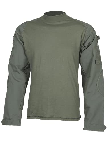 Tru-Spec Combat Shirt Oliv, M, Oliv von Tru-Spec