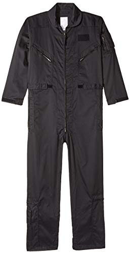 Tru-Spec Herren 27-p Basic Flight Suit Einteiler, Schwarz, Medium Long von Tru-Spec