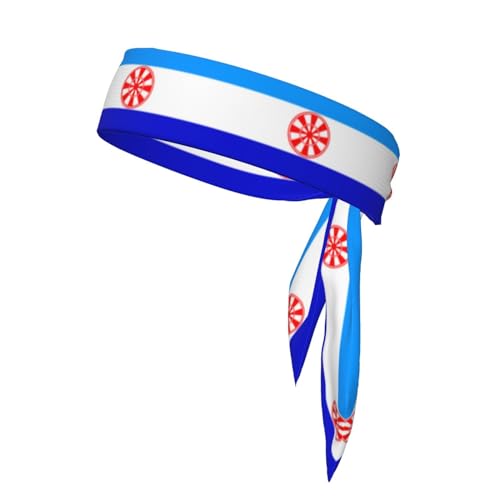 Ewenke Stirnbänder mit Nationalflagge, Sport-Kopfband, Stirnband für Damen und Herren, Haarband für Laufen, Workout, Fußball von Trukd