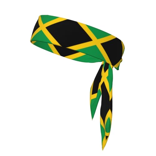 Jamaika-Flaggen-Stirnbänder, Sport-Kopfband, Stirnband für Damen und Herren, Haarband für Laufen, Workout, Fußball von Trukd