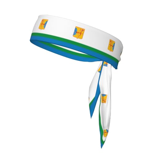 Kirov Flaggen-Stirnbänder, Sport-Kopfband, Stirnband für Damen und Herren, Haarband für Laufen, Workout, Fußball von Trukd