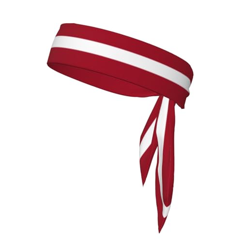 Lettland-Flaggen-Stirnbänder, Sport-Kopfband, Stirnband für Damen und Herren, Haarband für Laufen, Workout, Fußball von Trukd