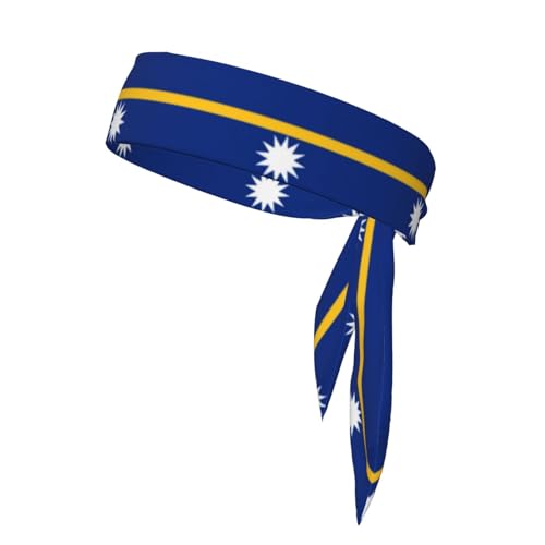 Nauru-Stirnbänder, Sport-Kopfband, Stirnband für Damen und Herren, Haarband für Laufen, Workout, Fußball von Trukd