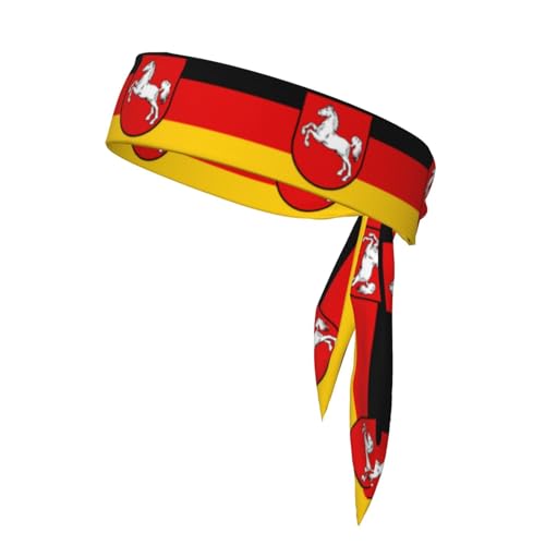 Niedersachsen-Stirnbänder, Sport-Kopfband, Stirnband für Damen und Herren, Haarband für Laufen, Workout, Fußball von Trukd