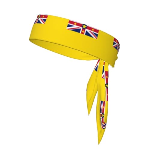 Niue-Stirnbänder, Sport-Kopfband, Stirnband für Damen und Herren, Haarband für Laufen, Workout, Fußball von Trukd