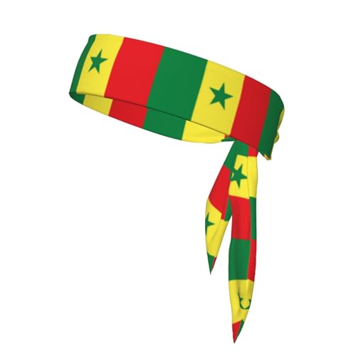 Senegal-Stirnbänder, Sport-Kopfband, Stirnband für Damen und Herren, Haarband für Laufen, Workout, Fußball von Trukd