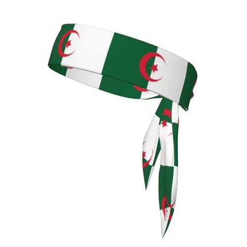 Stirnbänder mit Flagge von Algerien, Sport-Kopfband, Stirnband für Damen und Herren, Haarband für Laufen, Workout, Fußball von Trukd