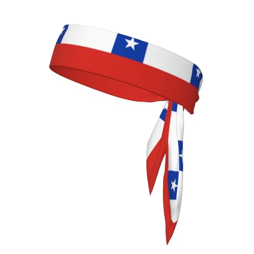 Stirnbänder mit Flagge von Chile, Sport-Kopfband, Stirnband für Damen und Herren, Haarband für Laufen, Workout, Fußball von Trukd