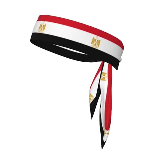 Stirnbänder mit ägyptischer Flagge, Sport-Kopfband, Stirnband für Damen und Herren, Haarband für Laufen, Workout, Fußball von Trukd