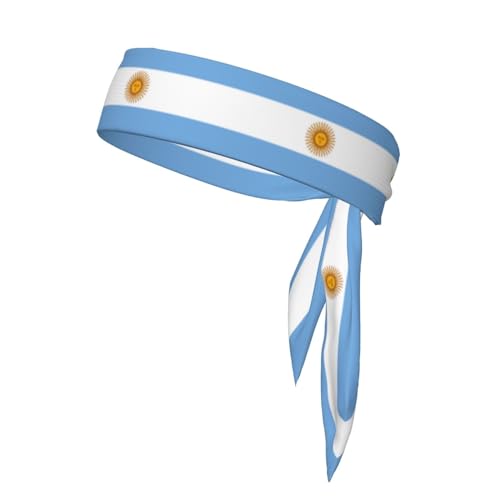 Stirnbänder mit argentinischer Flagge, Sport-Kopfband, Stirnband für Damen und Herren, Haarband für Laufen, Workout, Fußball von Trukd