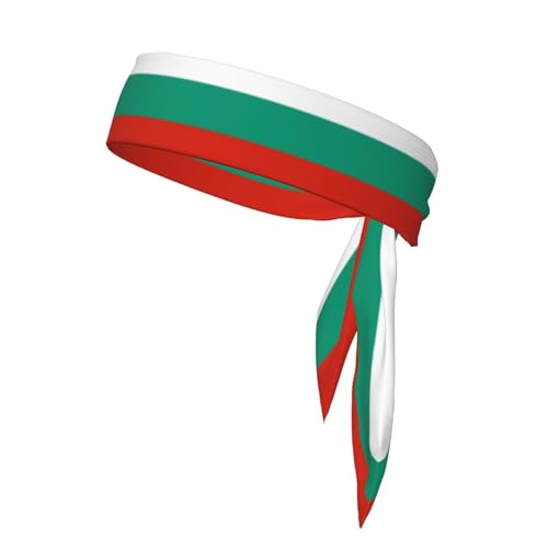 Stirnbänder mit bulgarischer Flagge, Sport-Kopfband, Stirnband für Damen und Herren, Haarband für Laufen, Workout, Fußball von Trukd