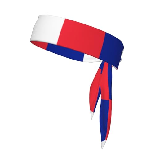 Stirnbänder mit französischer Flagge, Sport-Kopfband, Stirnband für Damen und Herren, Haarband für Laufen, Workout, Fußball von Trukd