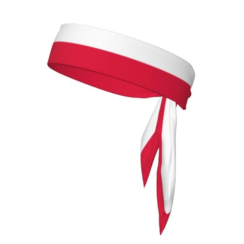 Stirnbänder mit polnischer Flagge, Sport-Kopfband, Stirnband für Damen und Herren, Haarband für Laufen, Workout, Fußball von Trukd