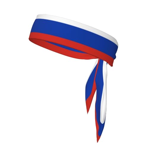 Stirnbänder mit russischer Flagge, Sport-Kopfband, Stirnband für Damen und Herren, Haarband für Laufen, Workout, Fußball von Trukd