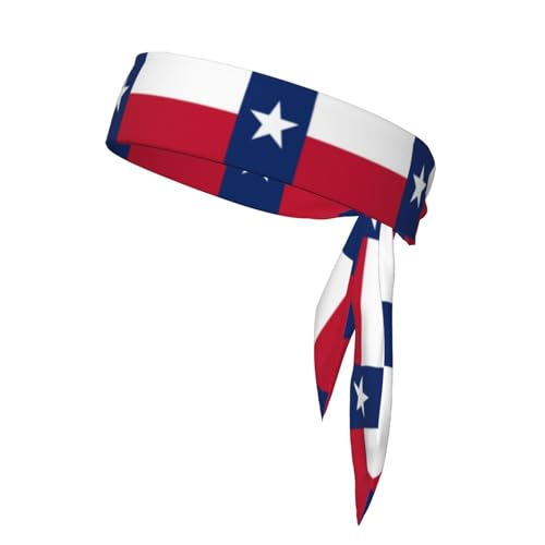 Stirnband mit Texas-Flagge, Sport-Kopfband, Stirnband für Damen und Herren, Haarband für Laufen, Workout, Fußball von Trukd