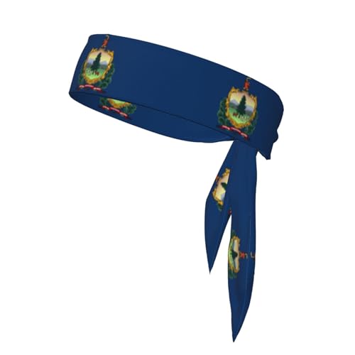 Vermont Staatsflaggen-Stirnbänder, Sport-Kopfband, Stirnband für Damen und Herren, Haarband für Laufen, Workout, Fußball von Trukd