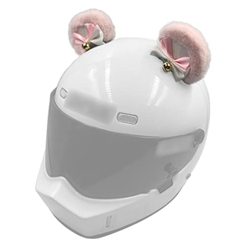 Plüschbären, Ohren, Glocke, Skihelm, Zubehör, farbige runde Panda-Ohren, selbstklebend, Helmohren für Erwachsene, Kinder, Helm, Dekor Stil 3 von Tsangbaby