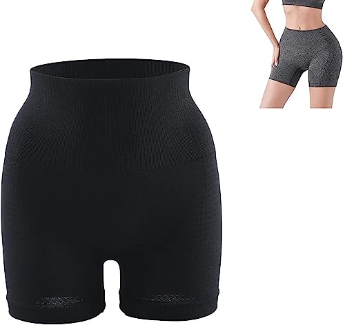 Tseonmis Shapermov Ion Shaping Shorts, bequemer, atmungsaktiver Stoff, Faserwiederherstellungs-Shaper, Po-Lifting-Shorts für Frauen (Black,L/XL(65-90kg)) von Tseonmis