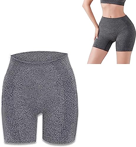 Tseonmis Shapermov Ion Shaping Shorts, bequemer, atmungsaktiver Stoff, Faserwiederherstellungs-Shaper, Po-Lifting-Shorts für Frauen (Grey,L/XL(65-90kg)) von Tseonmis