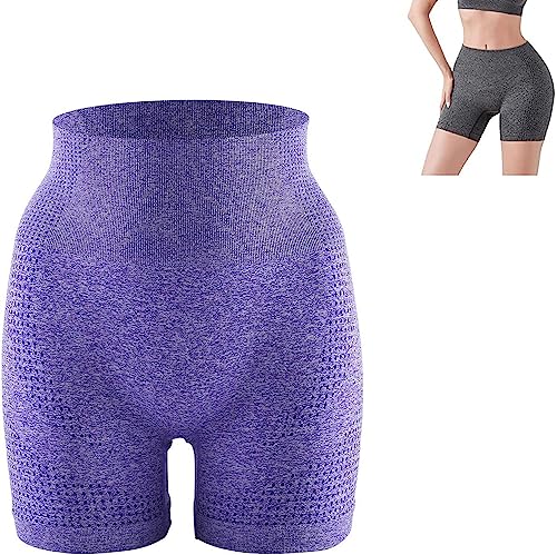 Tseonmis Shapermov Ion Shaping Shorts, bequemer, atmungsaktiver Stoff, Faserwiederherstellungs-Shaper, Po-Lifting-Shorts für Frauen (Purple,L/XL(65-90kg)) von Tseonmis