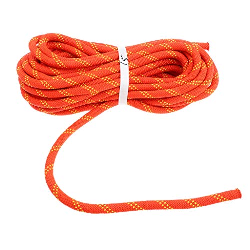 Tubayia Nylon Statikseil Kletterseil Bergseil Sicherheitsseil für Outdoor Wandern Klettern Bergsteigen (Orange - 10.5mm x 20m) von Tubayia