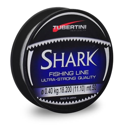 TUBERTINI - Shark Angelschnur ideal für Vorfächer Spule von 50 Meter Ø Durchmesser von 0,12 mm bis 0,40 mm (Ø 0,120 mm - 2,35 kg) von Tubertini