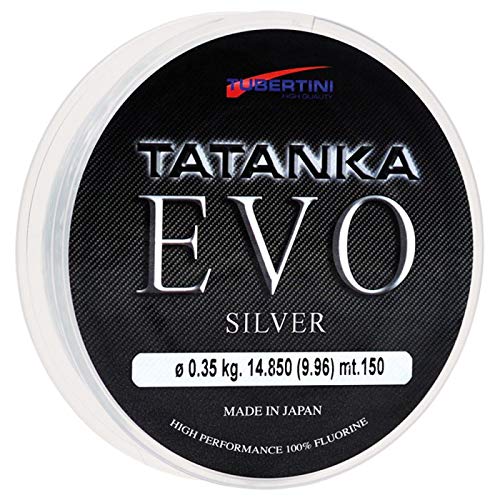 Tubertini Angelschnur Tatanka Evo Silver 0.18 mm 150 m Fluorine Meer Spinning Surfcasting Bolo von Tubertini