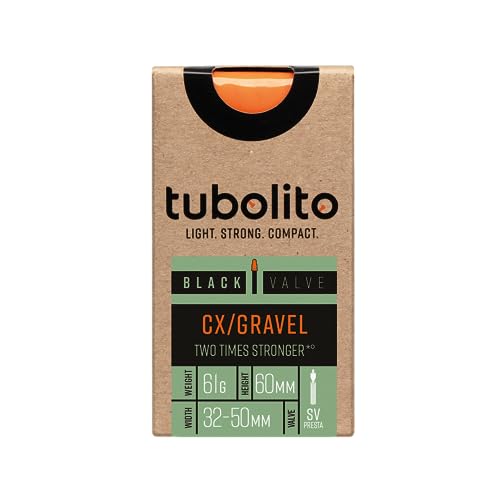 Tubo-Schlauch - CX/Gravel - 700c/28" - 60-mm-Ventil - Schwarz von Tubolito